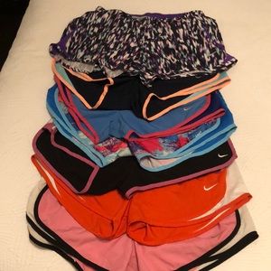 7 pairs of women’s Nike shorts